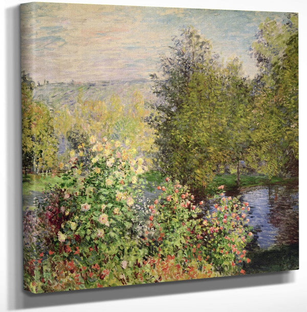 12" x 12" / Canvas Wrap A Corner Of The Garden At Montgeron By Claude Monet Fine Art Print