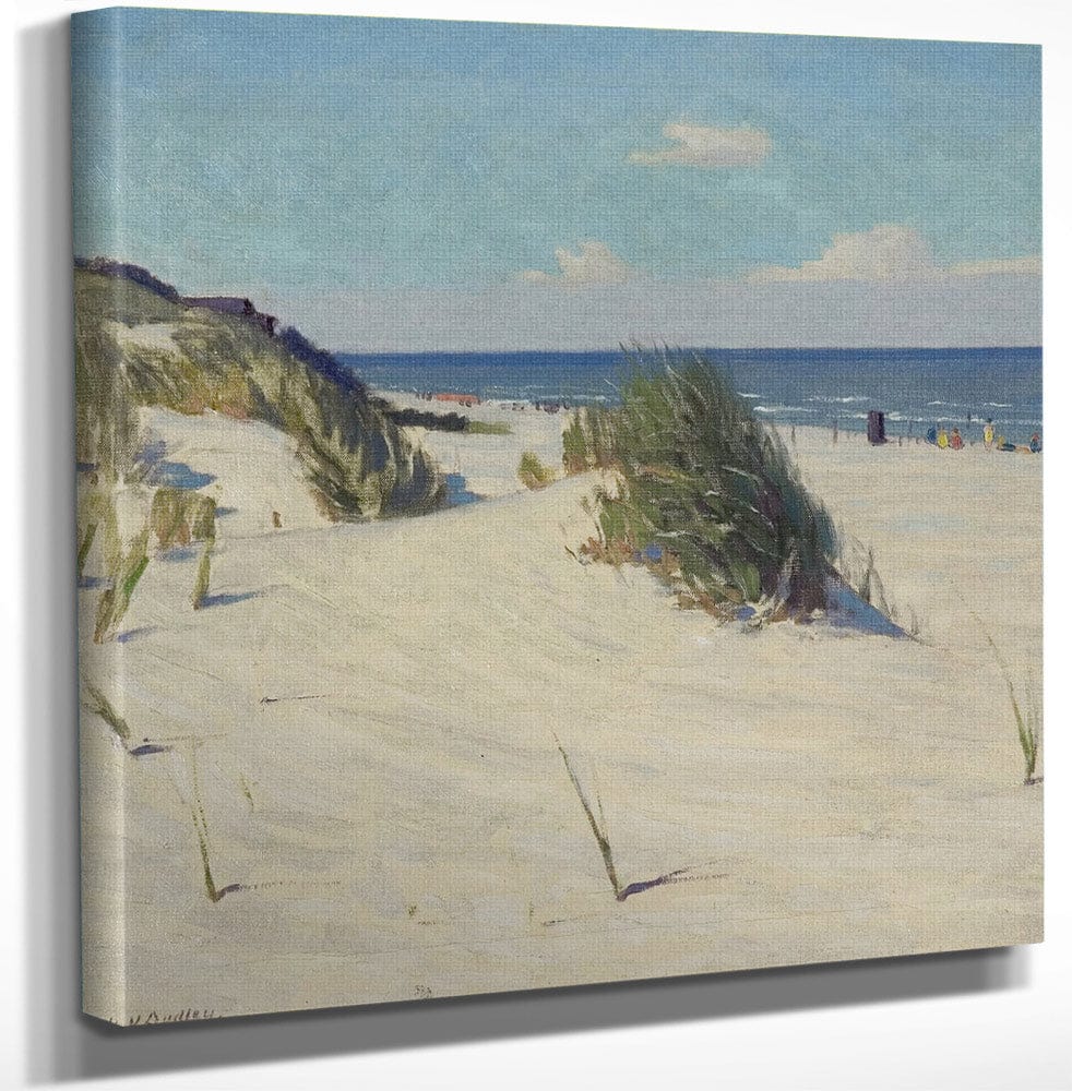 12" x 12" / Canvas Wrap Across Sunny Sands By Frank V. Dudley Fine Art Print
