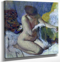 12" x 12" / Canvas Wrap After The Bath 2 By Edgar Degas Fine Art Print