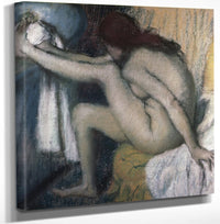 12" x 12" / Canvas Wrap After The Bath 8 By Edgar Degas Fine Art Print