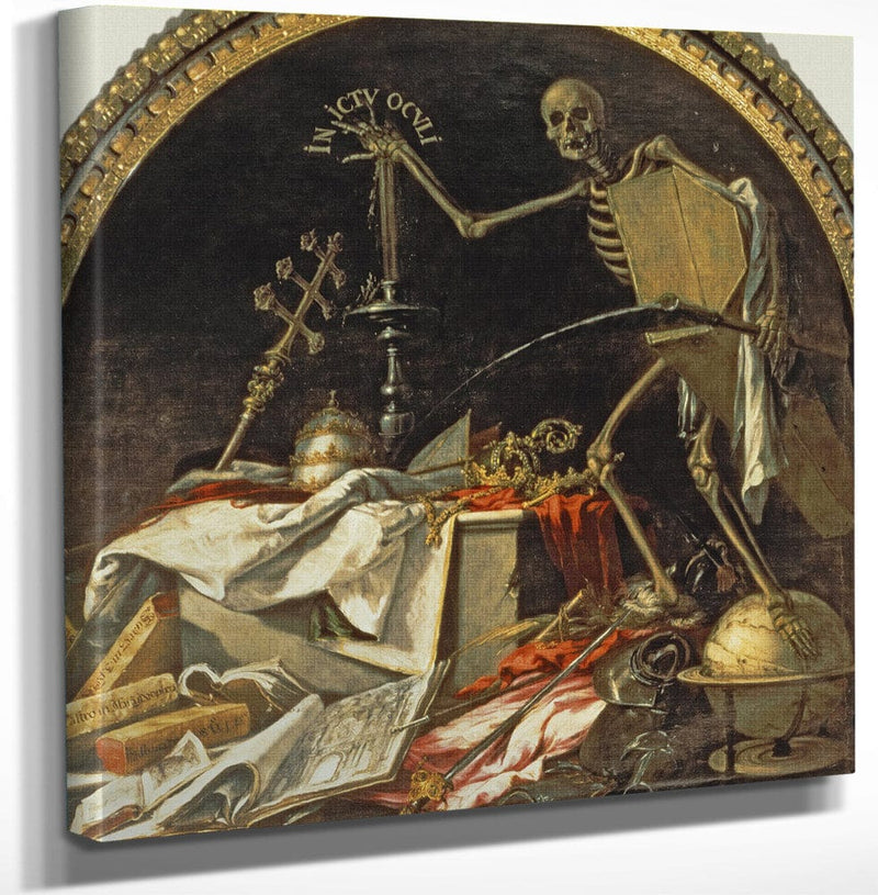 12" x 12" / Canvas Wrap Allegory Of Death  In Ictu Oculi By Juan De Valdes Leal Fine Art Print