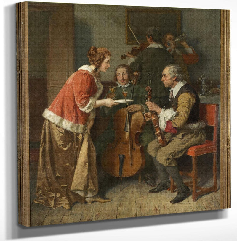 12" x 12" / Canvas Wrap American By Walter Macewen Fine Art Print