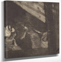 12" x 12" / Canvas Wrap At The Cafe Des Ambassadeurs (Aux Ambassadeurs) By Edgar Degas Fine Art Print