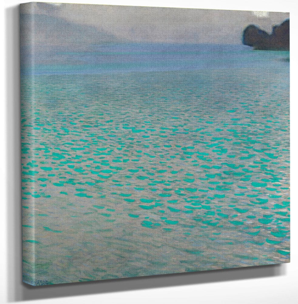 12" x 12" / Canvas Wrap Attersee 1900 Leopold Museum By Gustav Klimt Fine Art Print