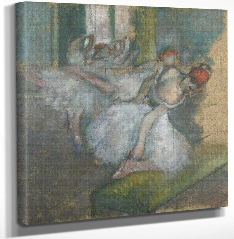 12" x 12" / Canvas Wrap Ballet Dancers 2 By Edgar Degas Fine Art Print