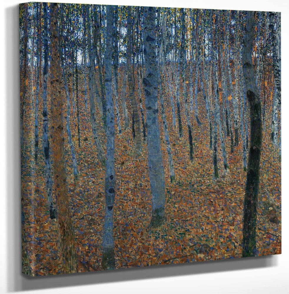 12" x 12" / Canvas Wrap Beech Grove 1 1902 Galerie Neue Master By Gustav Klimt Fine Art Print