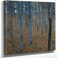 12" x 12" / Canvas Wrap Beech Grove 1 1902 Galerie Neue Master By Gustav Klimt Fine Art Print