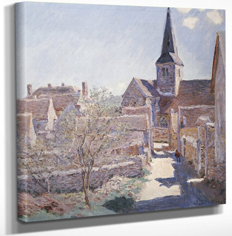 12" x 12" / Canvas Wrap Bennecourt By Claude Monet Fine Art Print