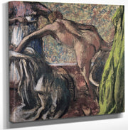 12" x 12" / Canvas Wrap Breakfast After The Bath (The Bath) By Edgar Degas Fine Art Print
