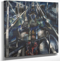12" x 12" / Canvas Wrap Brooklyn Bridge By Joseph Stella Fine Art Print