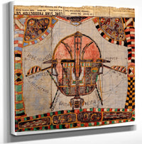 12" x 12" / Canvas Wrap Caad Auto Fallease 1919 By Charles Dellschau Fine Art Print