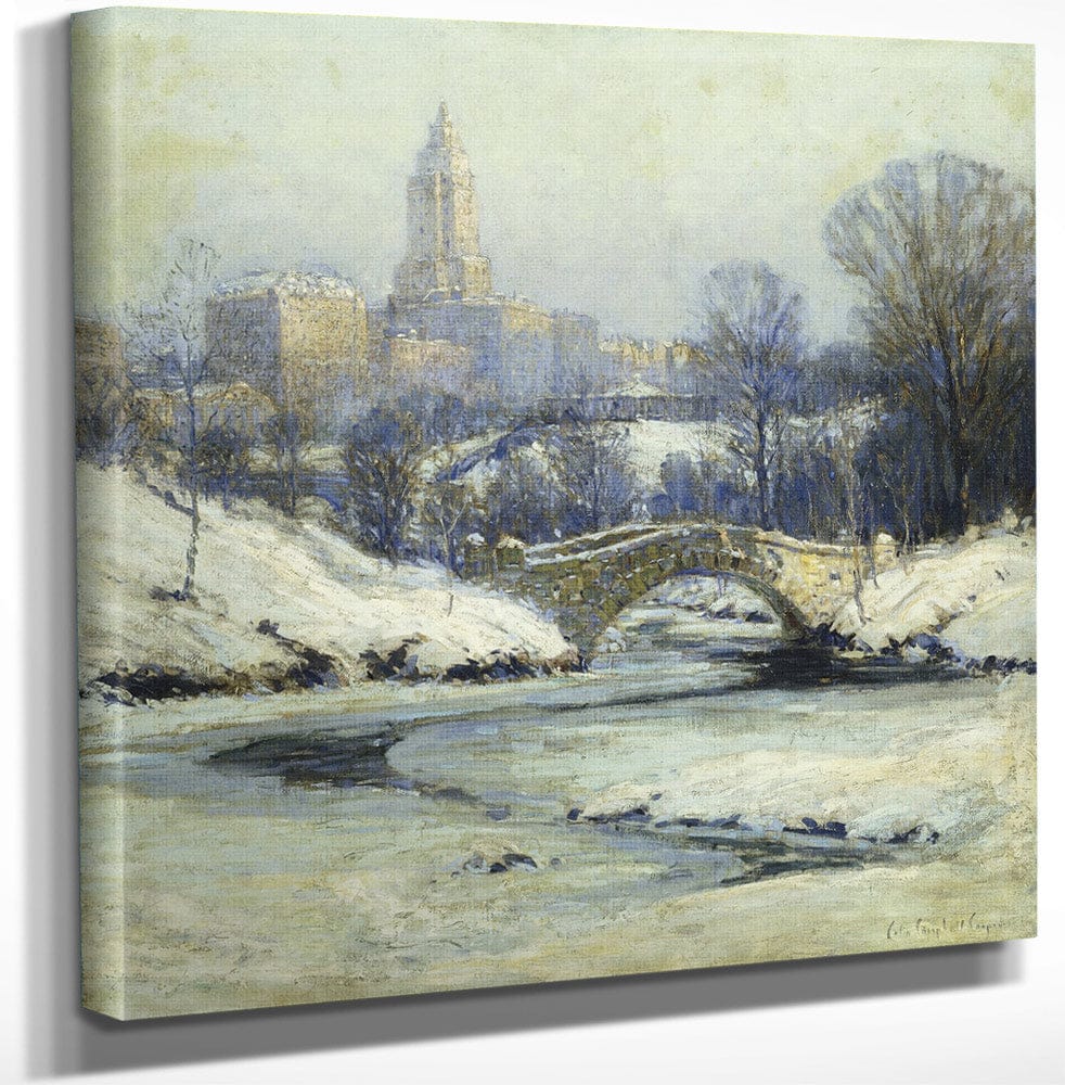 12" x 12" / Canvas Wrap Central Park By Colin Campbell Cooper Fine Art Print