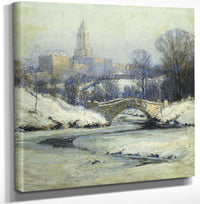 12" x 12" / Canvas Wrap Central Park By Colin Campbell Cooper Fine Art Print