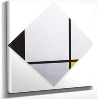 12" x 12" / Canvas Wrap Composition With Blue And Yellow Composition I 1925 Oil On Canvas 112X112Mm Kunsthaus Zu Rich Min By Piet Mondrian Fine Art Print