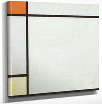 12" x 12" / Canvas Wrap Composition With Red Yellow And Blue 1927 Oil On Canvas Private Collection By Piet Mondrian Fine Art Print