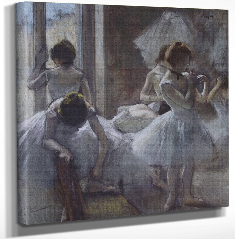 12" x 12" / Canvas Wrap Dancers 2 By Edgar Degas Fine Art Print