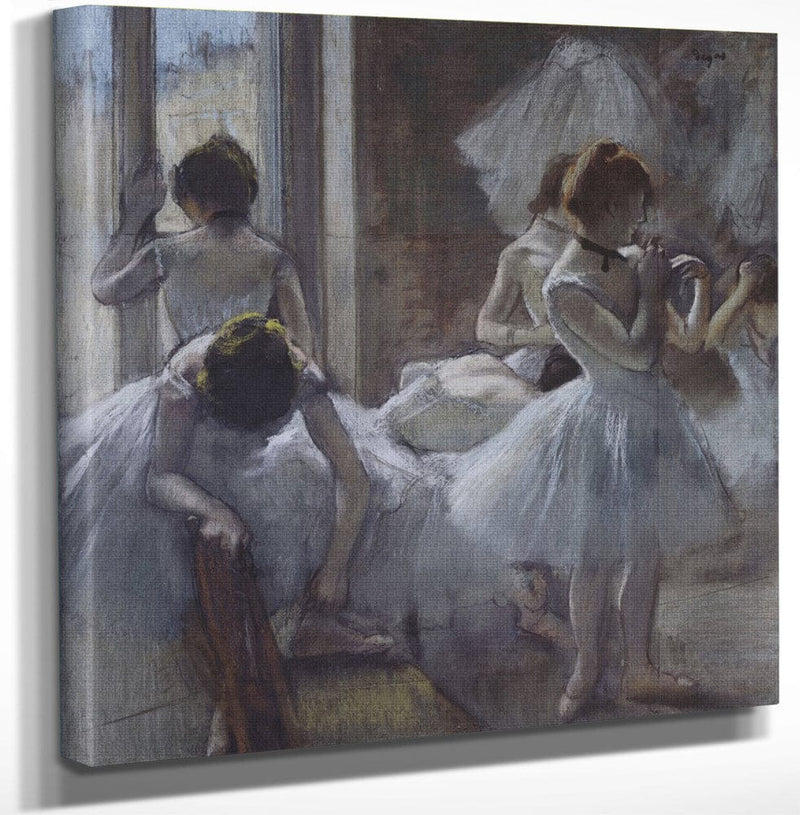 12" x 12" / Canvas Wrap Dancers 2 By Edgar Degas Fine Art Print