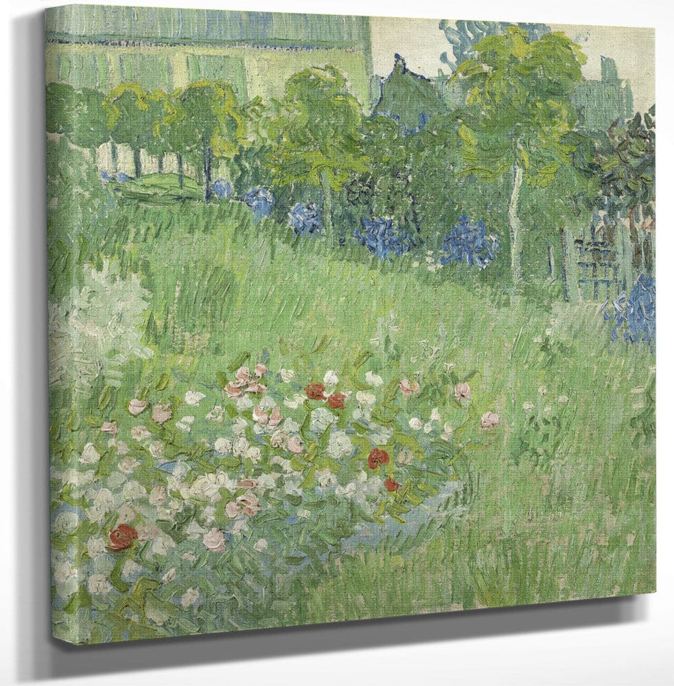 12" x 12" / Canvas Wrap Daubigny's Garden By Vincent Van Gogh Fine Art Print