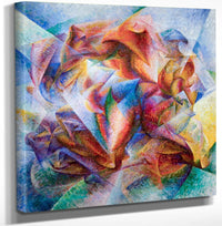 12" x 12" / Canvas Wrap Dynamism Of A Soccer Player 1913 By Umberto Boccioni Fine Art Print