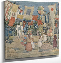 12" x 12" / Canvas Wrap Fiesta Venice S. Pietro In Volta By Maurice Brazil Prendergast Fine Art Print