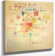 12" x 12" / Canvas Wrap Gentle Ascent By Wassily Kandinsky Fine Art Print
