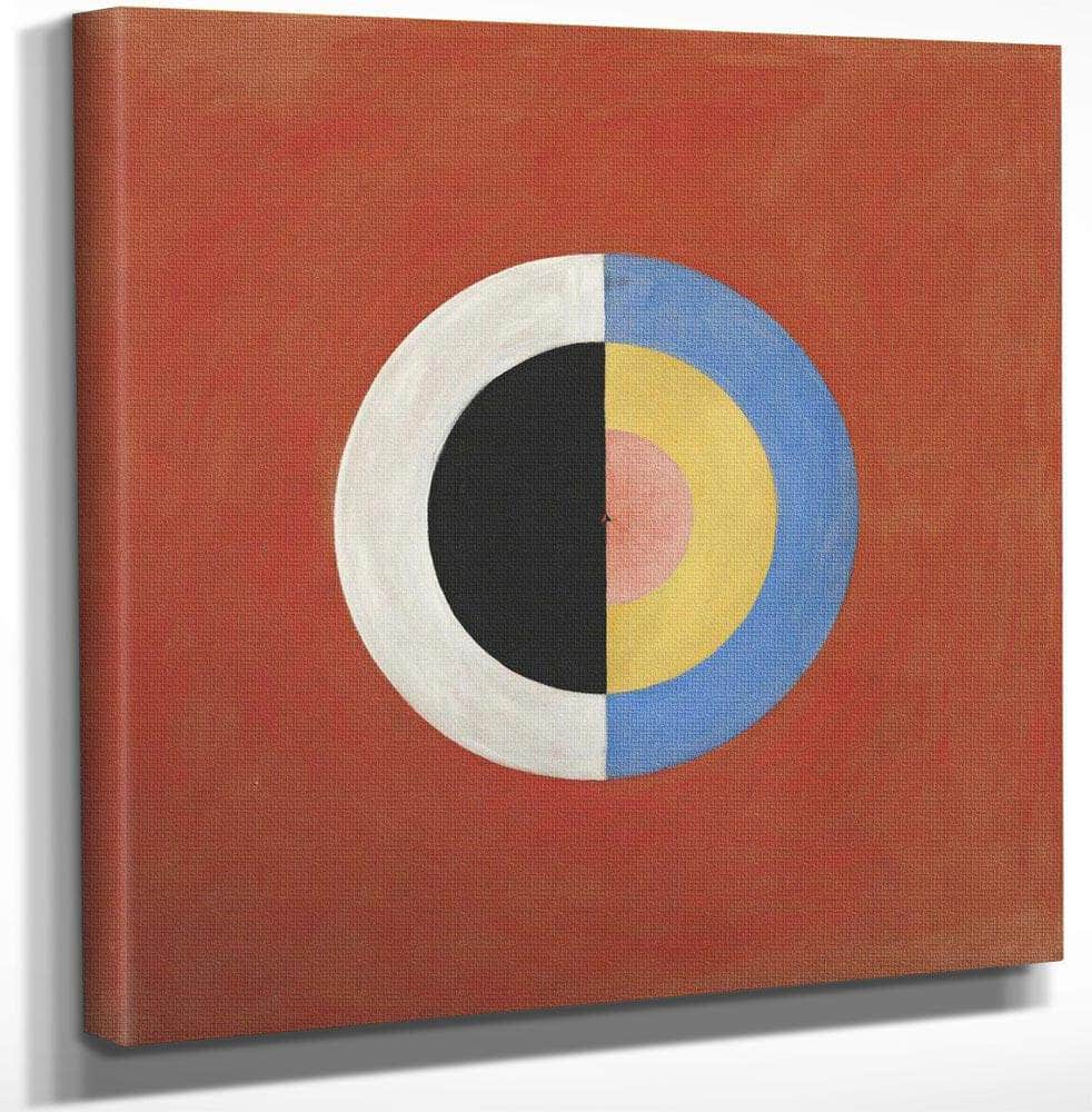 12" x 12" / Canvas Wrap Group Ix Suw The Swan No. 17 By Hilma Af Klint Fine Art Print
