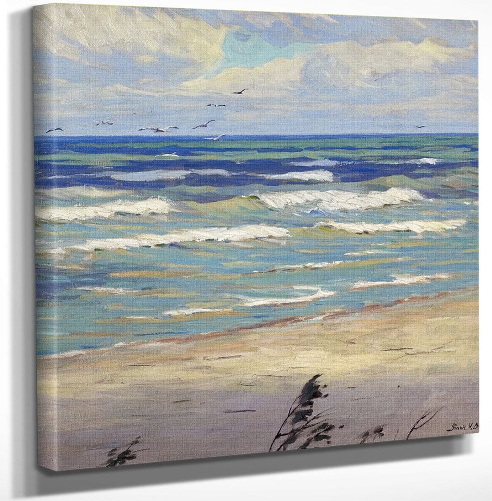 12" x 12" / Canvas Wrap Harbingers Of The Storm By Frank V. Dudley Fine Art Print