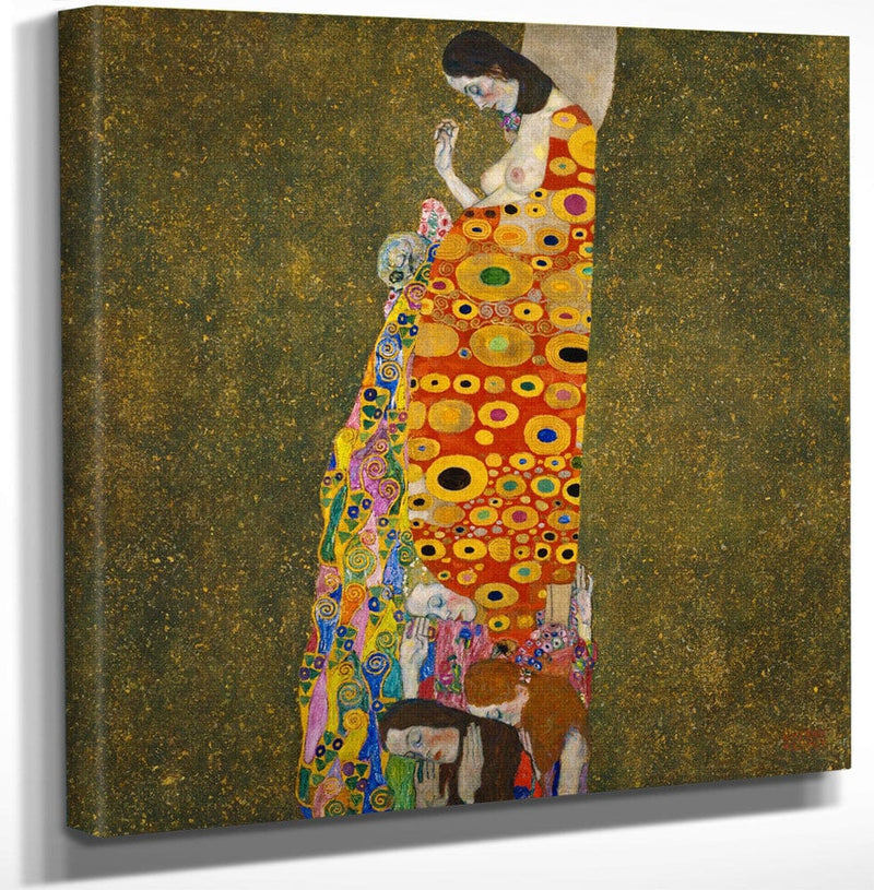 12" x 12" / Canvas Wrap Hope 2 1907 1908 Museum Of Modern Art New York 1 By Gustav Klimt Fine Art Print
