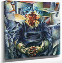 12" x 12" / Canvas Wrap Horizontal Volumes 1912 Futurism Oil On Canvas Private Collection By Umberto Boccioni Fine Art Print