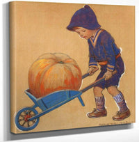 12" x 12" / Canvas Wrap Jessie Willcox Smith 2076 Cropped Master By Jessie Willcox Smith Fine Art Print