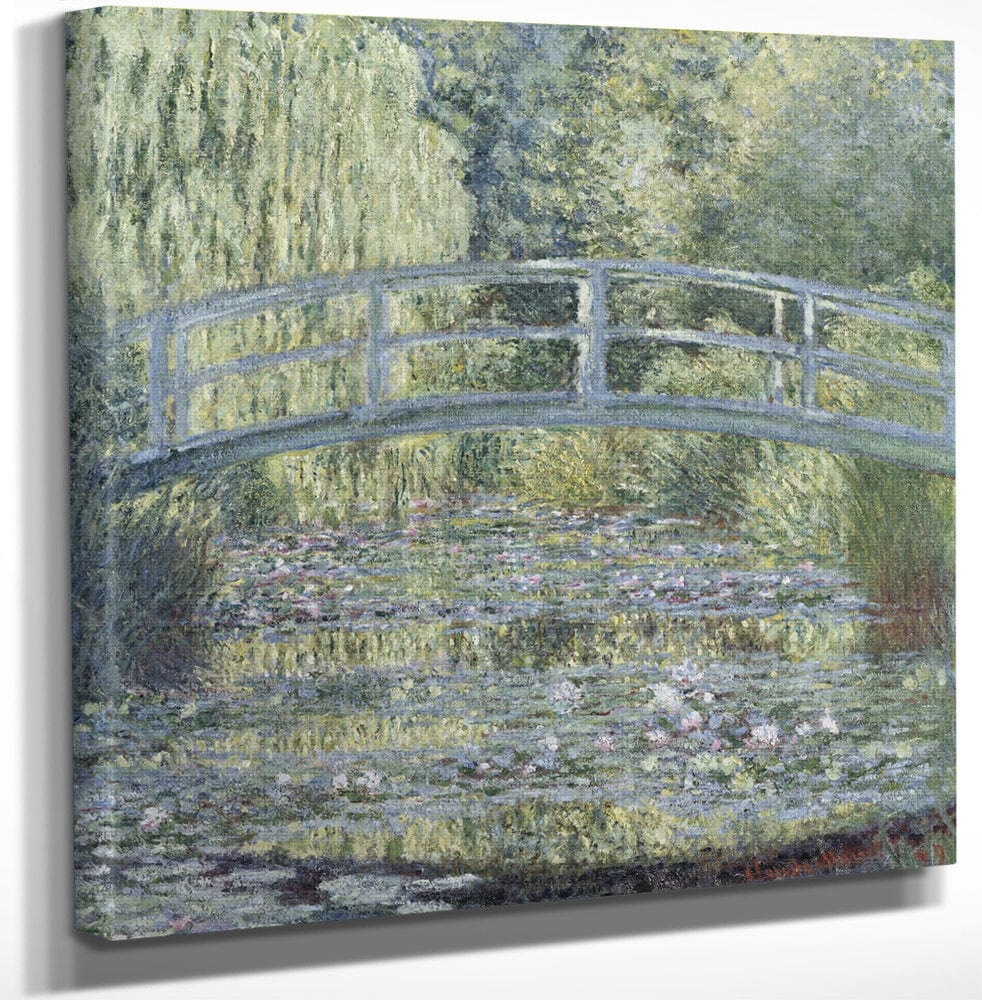 12" x 12" / Canvas Wrap Le Bassin Aux Nympheas  Harmonie Verte By Claude Monet Fine Art Print