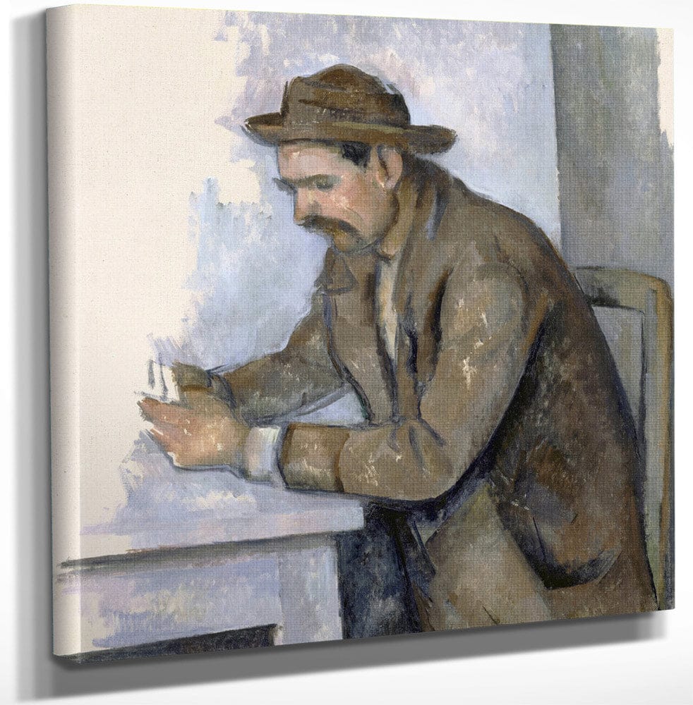 12" x 12" / Canvas Wrap Le Joueur De Cartes (The Cardplayer) By Paul Cezanne Fine Art Print