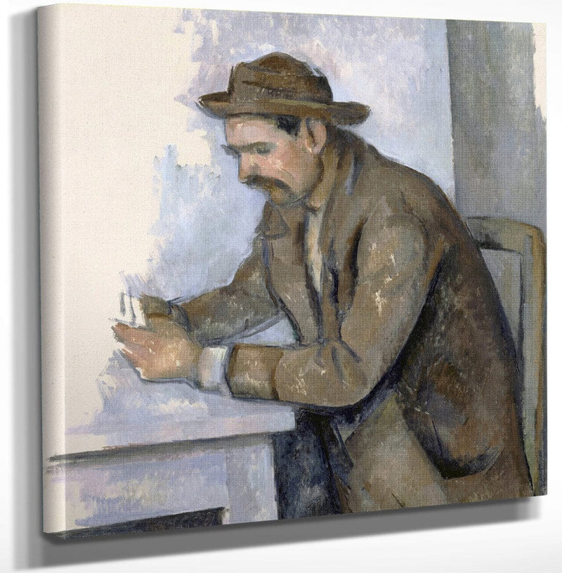 12" x 12" / Canvas Wrap Le Joueur De Cartes (The Cardplayer) By Paul Cezanne Fine Art Print