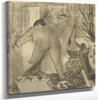 12" x 12" / Canvas Wrap Leaving The Bath (La Sortie Du Bain) By Edgar Degas Fine Art Print