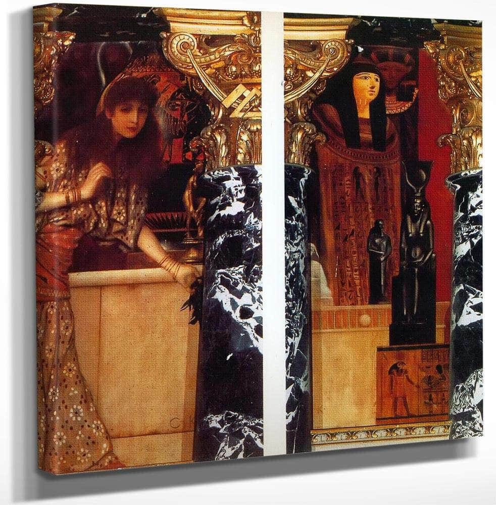 12" x 12" / Canvas Wrap Left Greek Art 1890 1891 By Klimt Fine Art Print