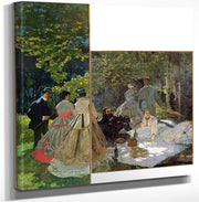 12" x 12" / Canvas Wrap Luncheon On The Grass 1865 Oil On Canvas 217X248Cm By Claude Monet Fine Art Print