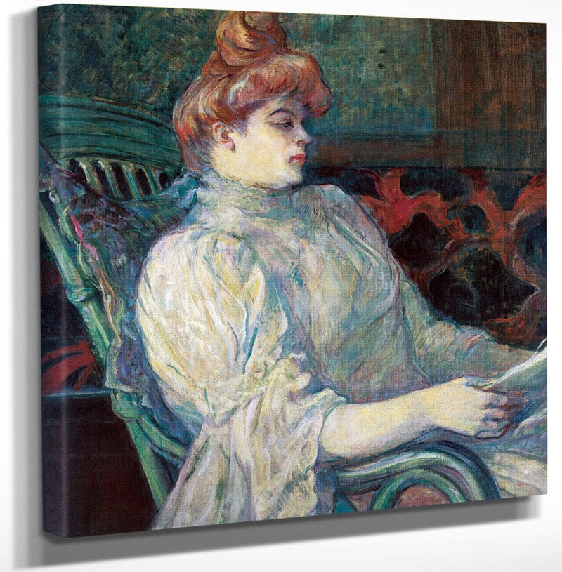 12" x 12" / Canvas Wrap Madame Marthe X – Bordeaux By Henri Marie Raymond De Toulouse Lautrec Monfa Fine Art Print