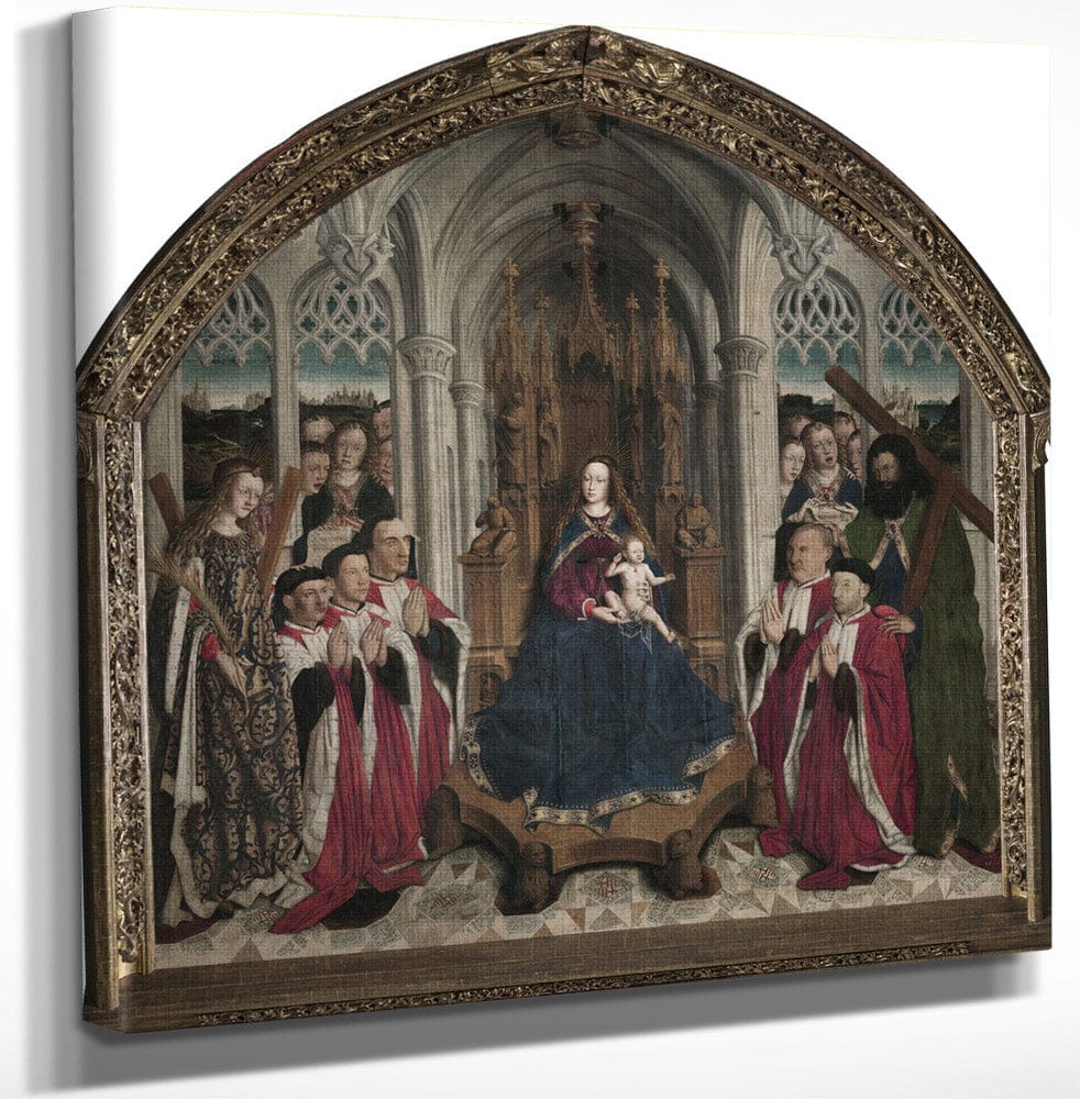 12" x 12" / Canvas Wrap Mare De Deu Dels Consellers By Lluis Dalmau Fine Art Print