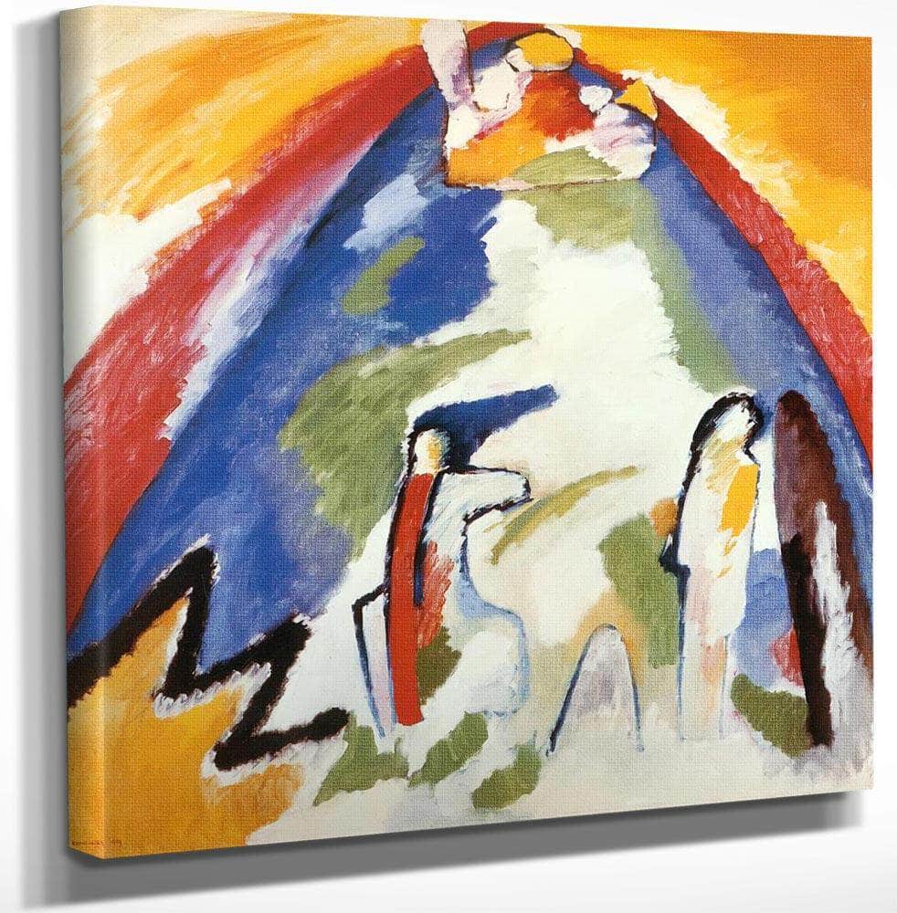 12" x 12" / Canvas Wrap Mountain By Wassily Kandinsky Fine Art Print
