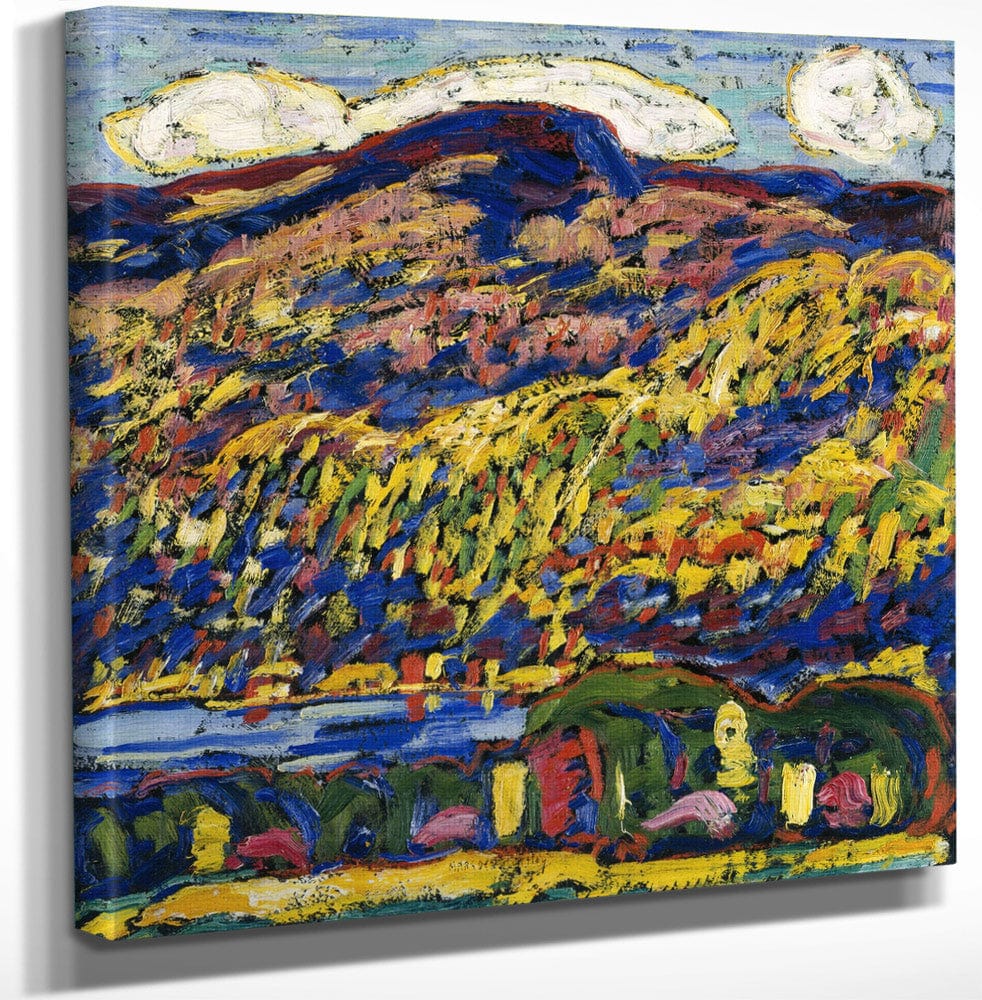 12" x 12" / Canvas Wrap Mountain Lake Autumn By Marsden Hartley Fine Art Print