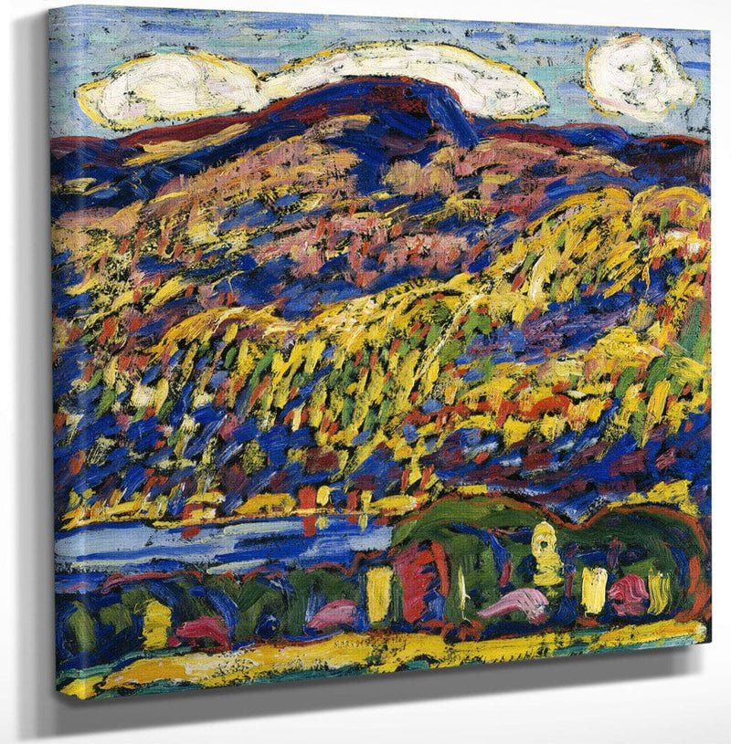 12" x 12" / Canvas Wrap Mountain Lake Autumn By Marsden Hartley Fine Art Print