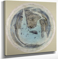12" x 12" / Canvas Wrap New York And Environs By John Bachmann Fine Art Print