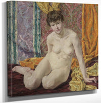 12" x 12" / Canvas Wrap Nude By Walter Ufer Fine Art Print