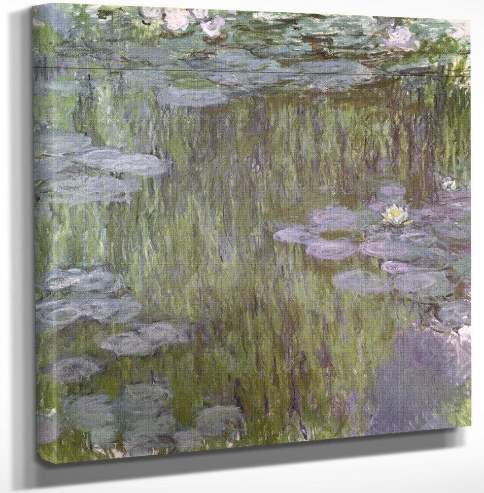 12" x 12" / Canvas Wrap Nympheas At Giverny 1 By Claude Monet Fine Art Print