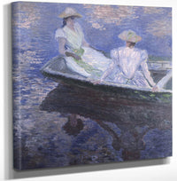 12" x 12" / Canvas Wrap On The Boat By Claude Monet Fine Art Print