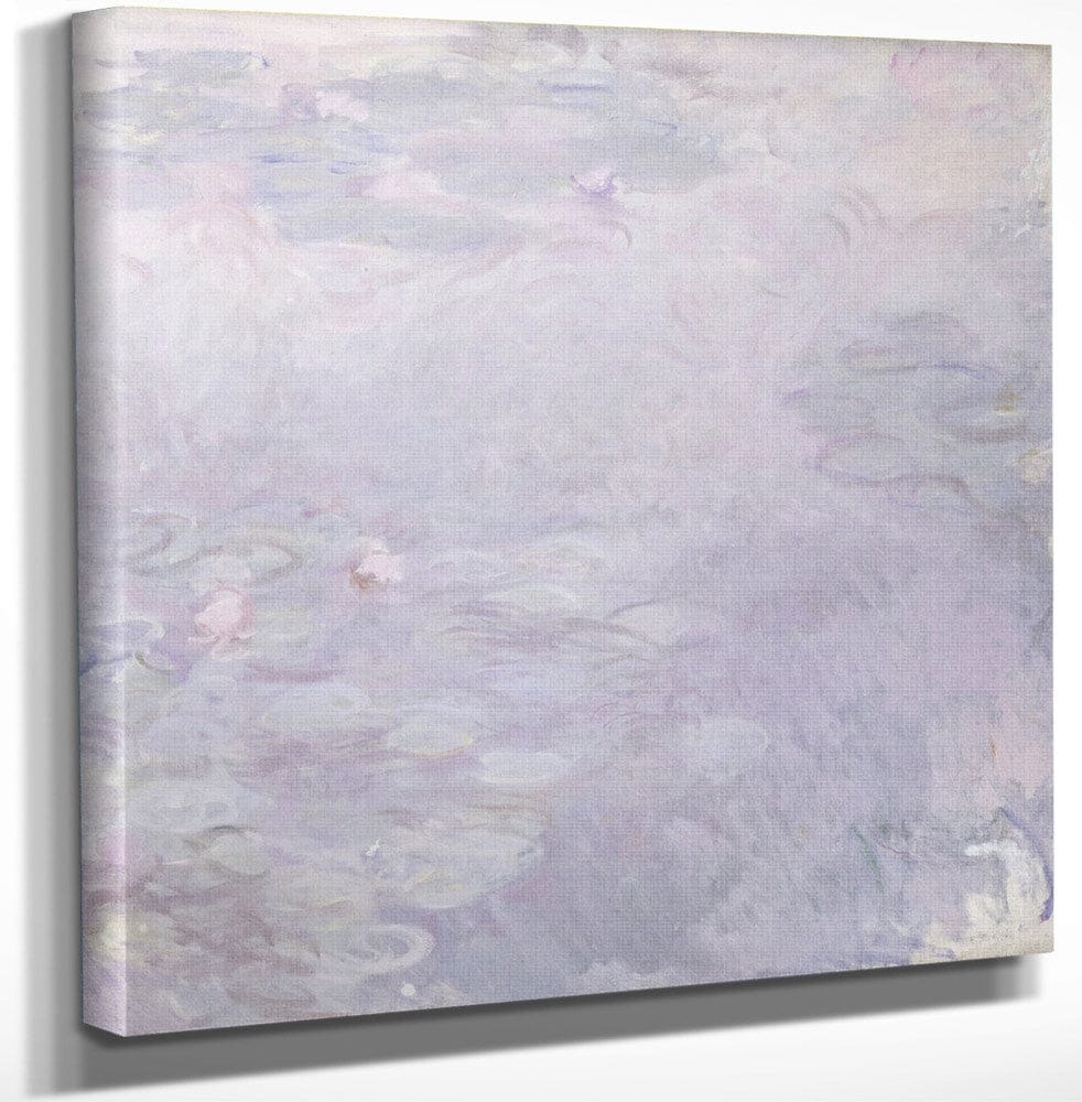 12" x 12" / Canvas Wrap Pale Water Lilies 4 By Claude Monet Fine Art Print