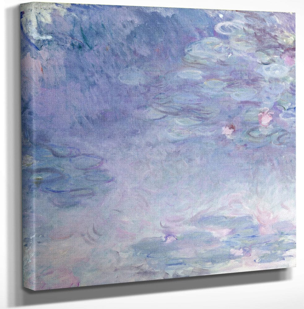 12" x 12" / Canvas Wrap Pale Water Lilies By Claude Monet Fine Art Print