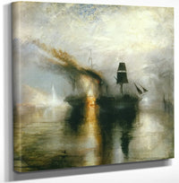 12" x 12" / Canvas Wrap Peace   Burial At Sea By Jwm Turner Fine Art Print
