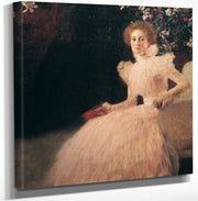 12" x 12" / Canvas Wrap Portrait Of Sonja Knips 1898 Austria Gallery By Gustav Klimt Fine Art Print