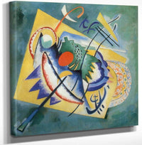 12" x 12" / Canvas Wrap Red Oval By Wassily Kandinsky Fine Art Print